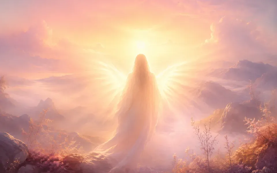 Illustration symbolique de l'ange Achaiah