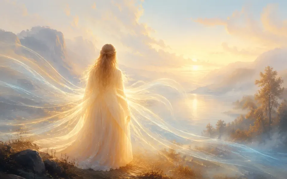 Illustration symbolique de l'ange Aladiah