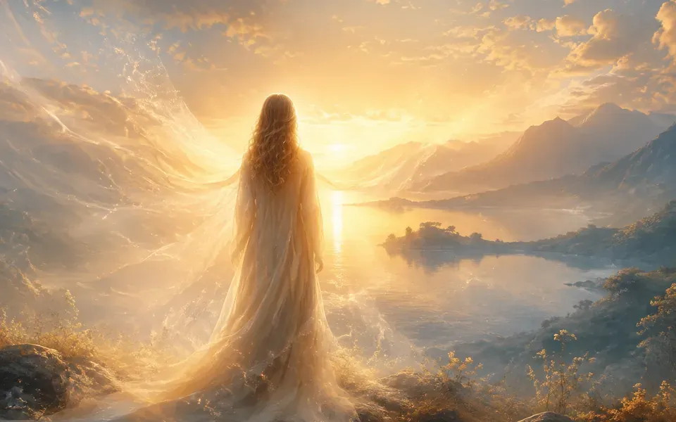 Illustration symbolique de l'ange Aniel