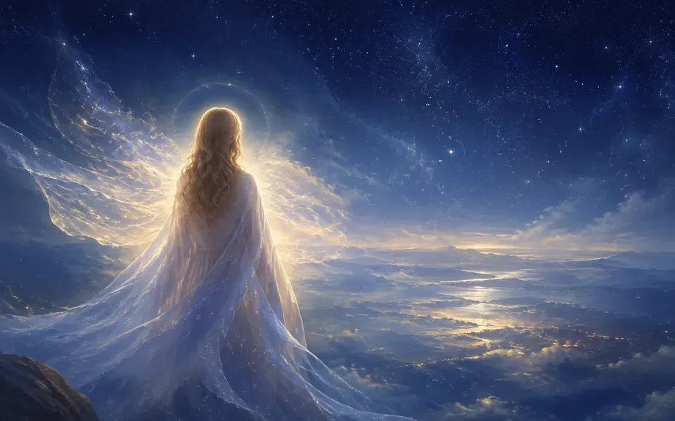 Illustration symbolique de l'ange Haiaiel