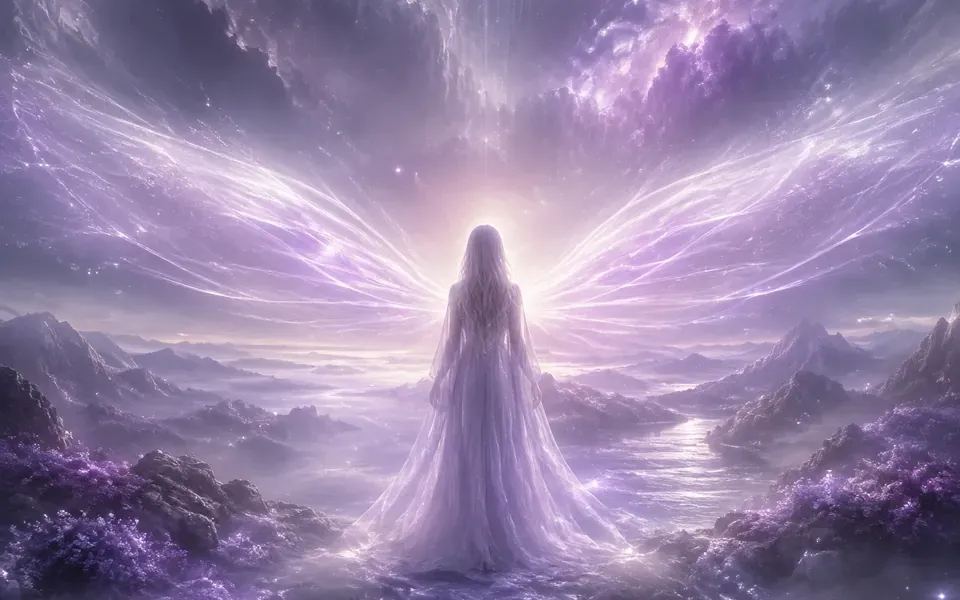 Illustration symbolique de l'ange Haziel