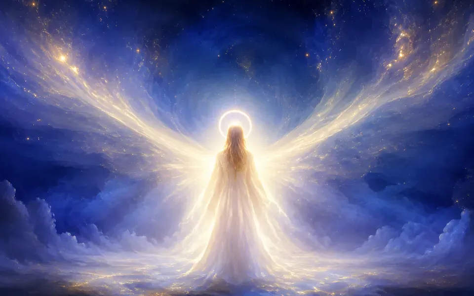 Illustration symbolique de l'ange Imamiah