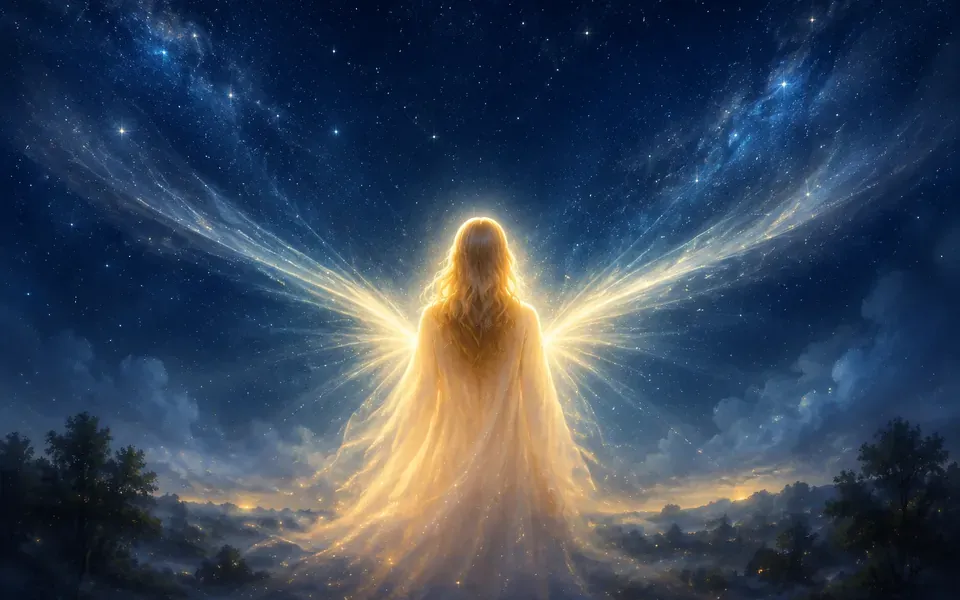 Illustration symbolique de l'ange Jeliel