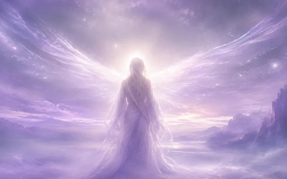 Illustration symbolique de l'ange Manakel