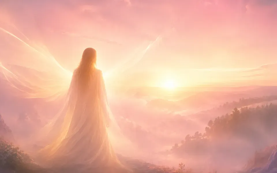 Illustration symbolique de l'ange Mebahiah