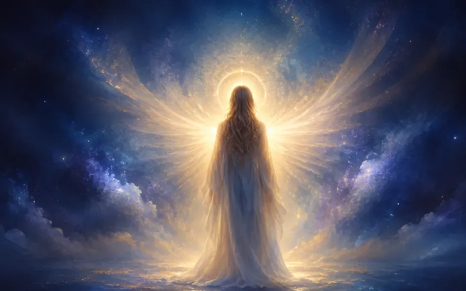 Illustration symbolique de l'ange Mihael