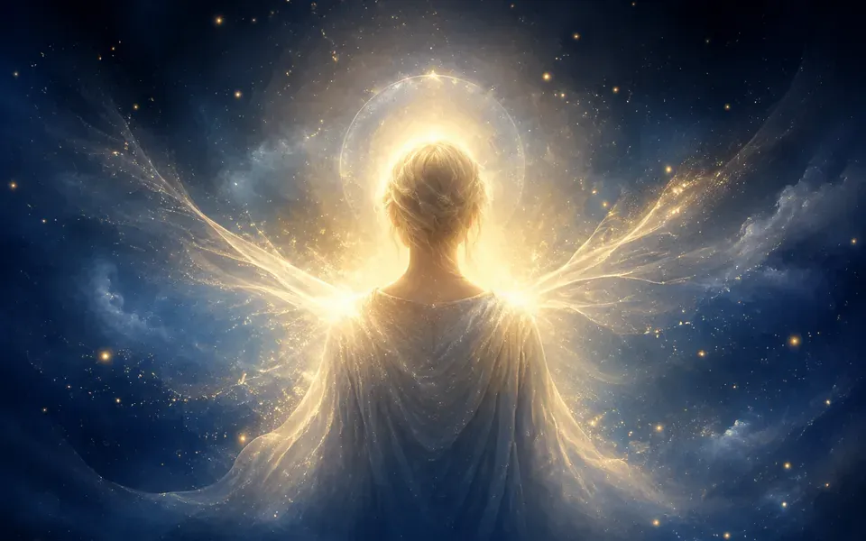 Illustration symbolique de l'ange Mikael