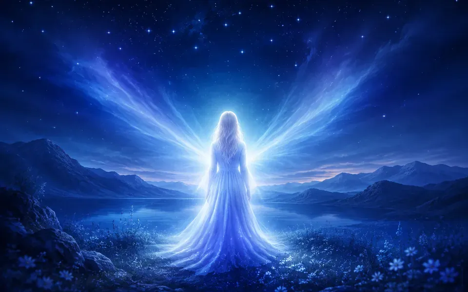 Illustration symbolique de l'ange Mumiah