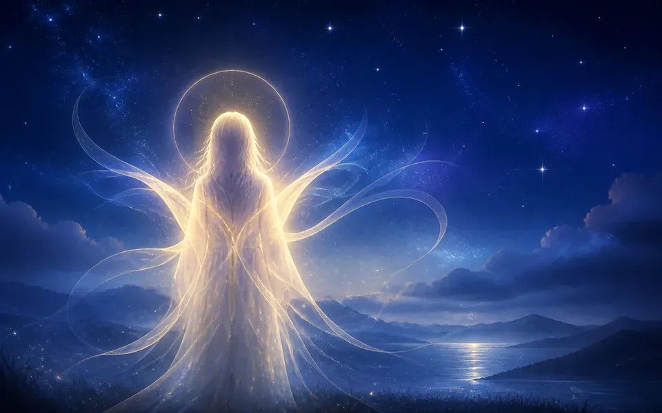 Illustration symbolique de l'ange Nelkhael