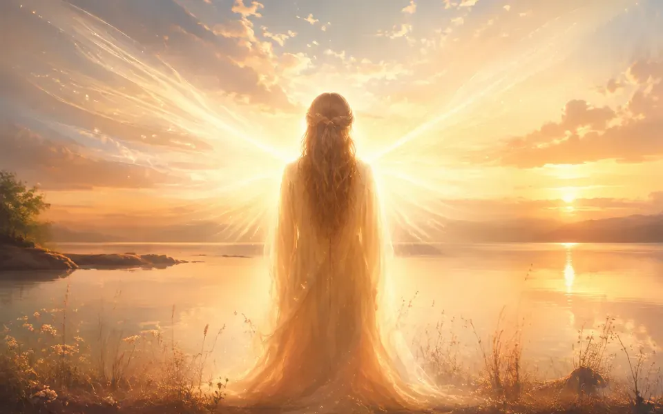 Illustration symbolique de l'ange Omael