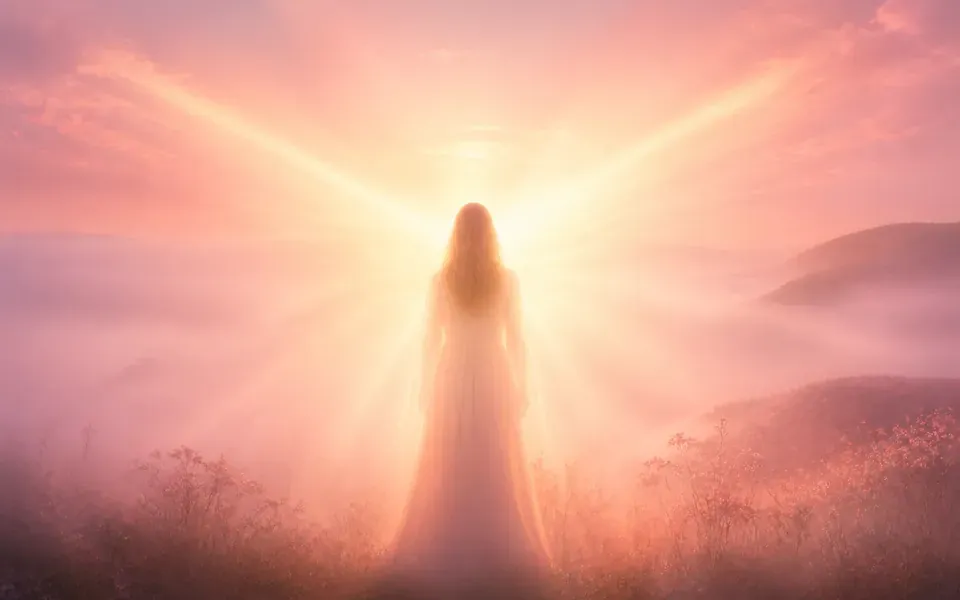 Illustration symbolique de l'ange Vehuel