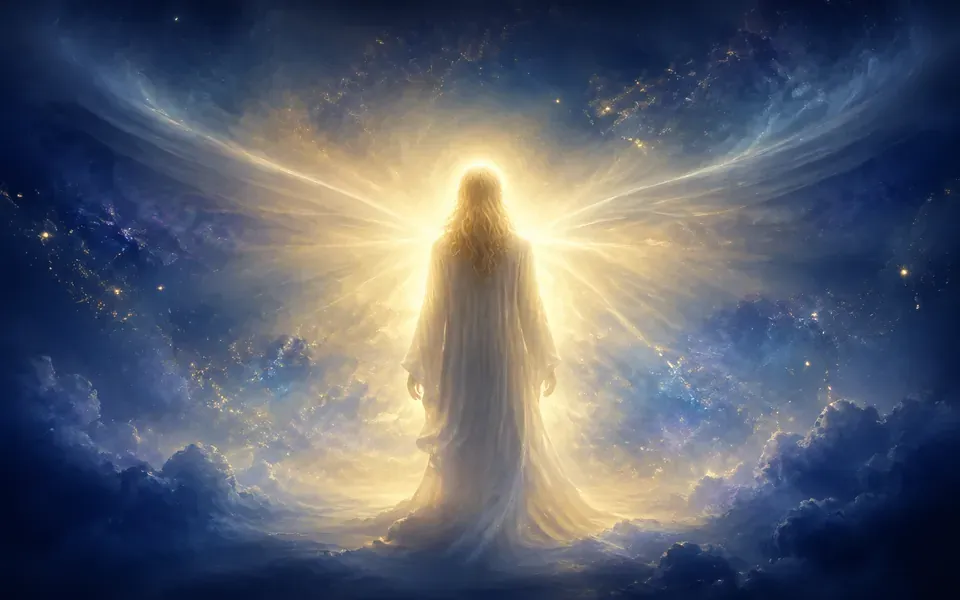 Illustration symbolique de l'ange Vehuiah