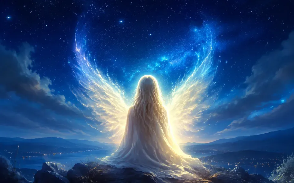Illustration symbolique de l'ange Veuliah