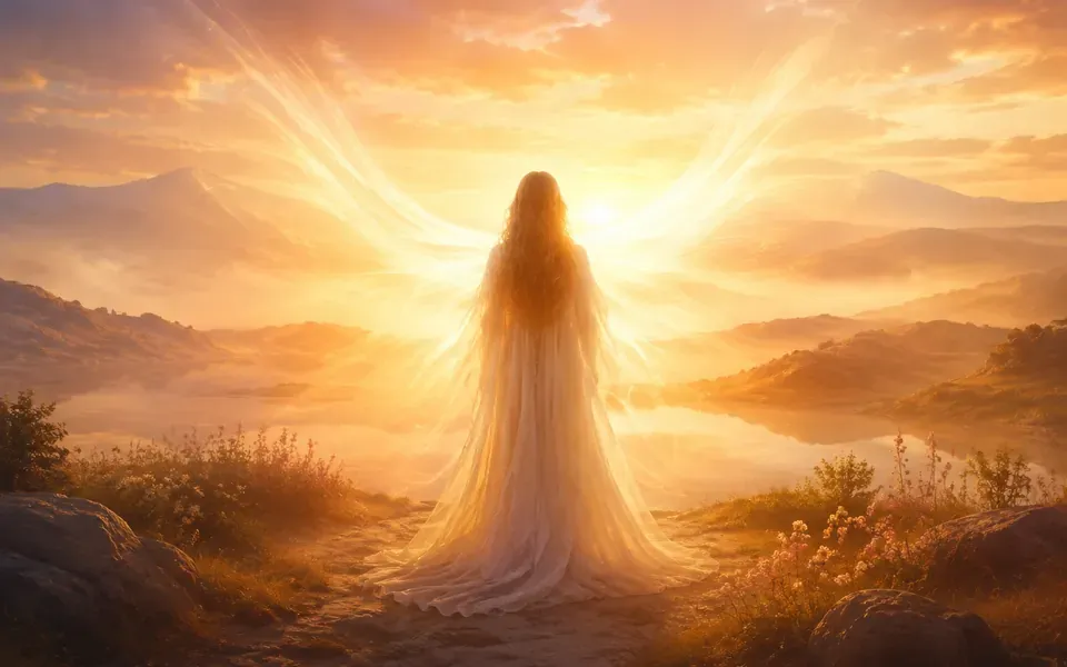 Illustration symbolique de l'ange Yeiazel