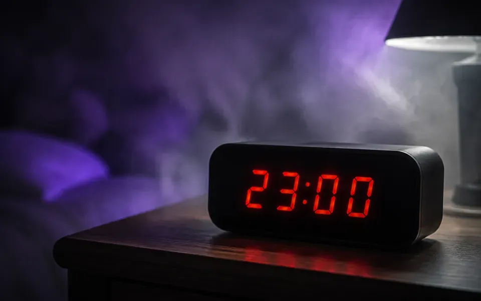 Reveil numerique affichant 23h00